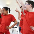  Students dancing